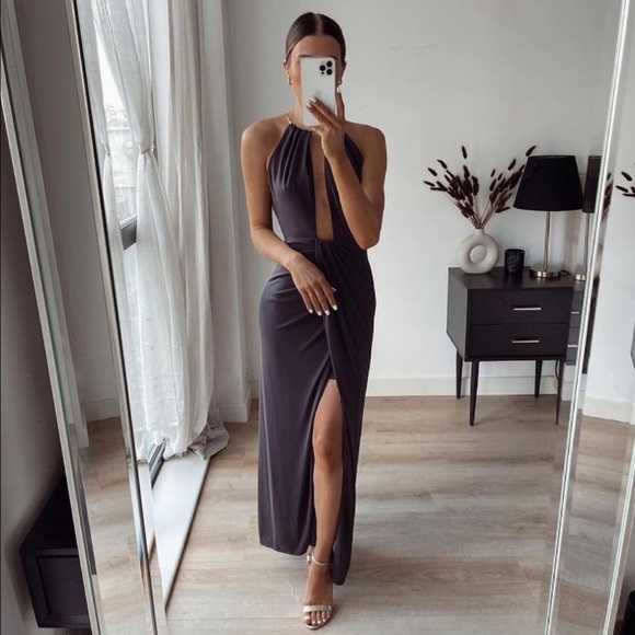 NWT Zara Limited Edition Long Halter Dress - Picture 6 of 16